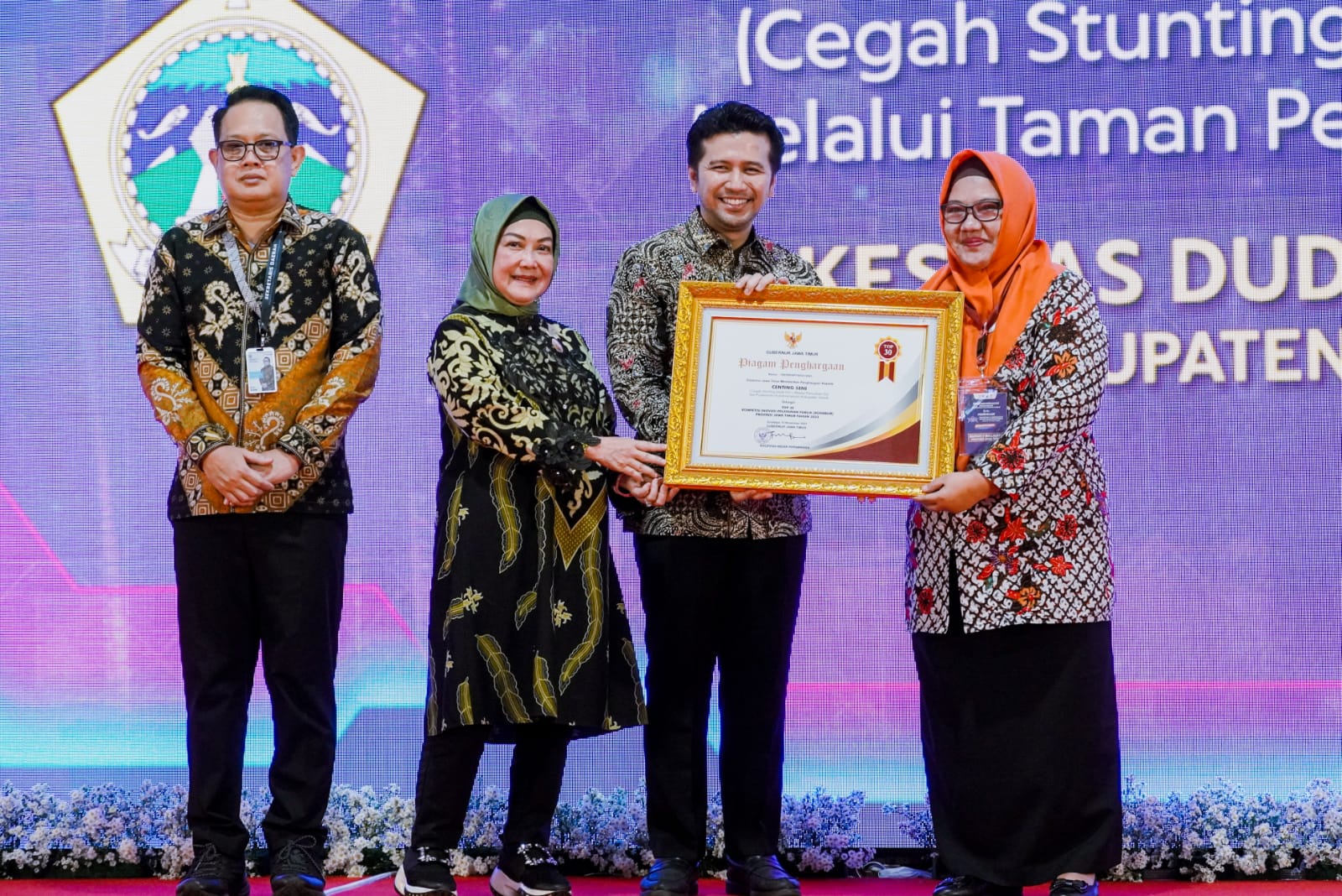 Centing Seni Inovasi Puskesmas Duduksampeyan Raih Penghargaan Top 30 Kovablik Provinsi Jatim